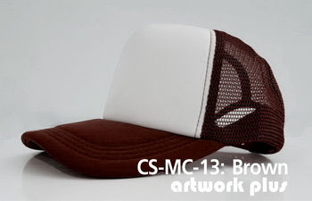CAP SIMPLE- CS-MC-13,  Brown, หมวกตาข่าย, หมวกแก๊ปตาข่าย, หมวกแก๊ปสำเร็จรูป, หมวกแก๊ปพร้อมส่ง, หมวกแก๊ปราคาโรงงาน, หมวกตาข่ายสีน้ำตาล
